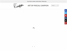 Tablet Screenshot of pascalcampion.com